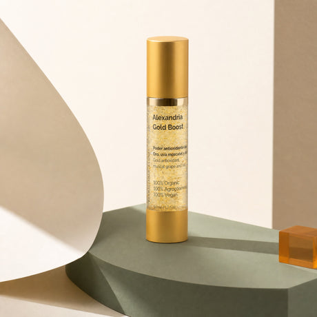 Alexandria Gold Boost Oro y Uva 50 ml. Imagen editorial del producto.