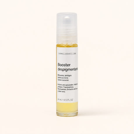 Boost Despigmentante Roll-on 15 ml. Vista frontal del producto.