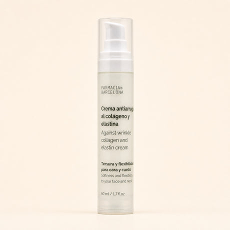 Crema Antiarrugas Colágeno y Elastina 50 ml. Vista frontal del producto.