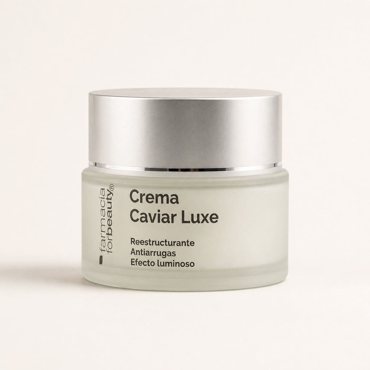 Crema Caviar Luxe 50 ml. Vista frontal del producto.