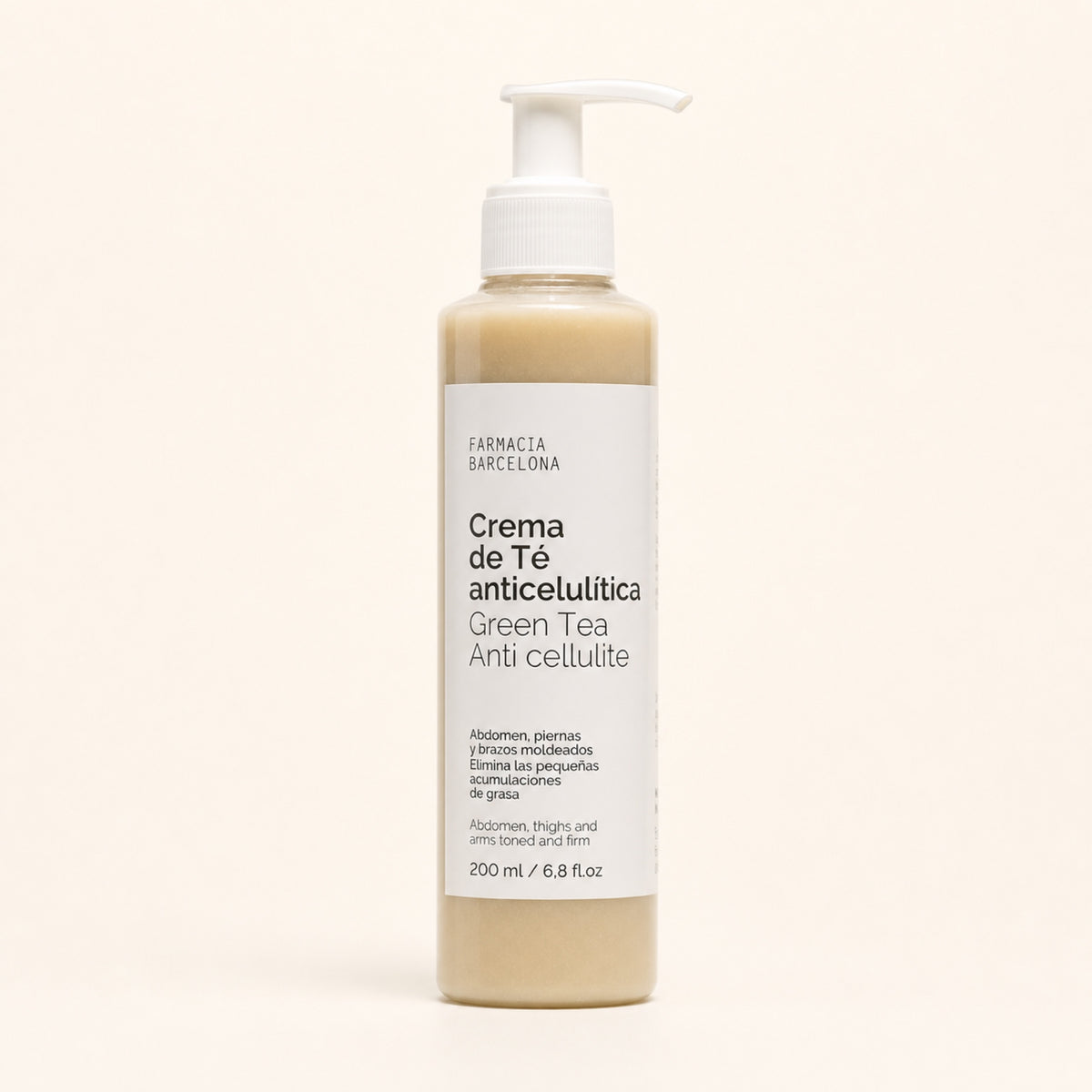 Crema Té Anticelulítica 200 ml. Vista frontal del producto.