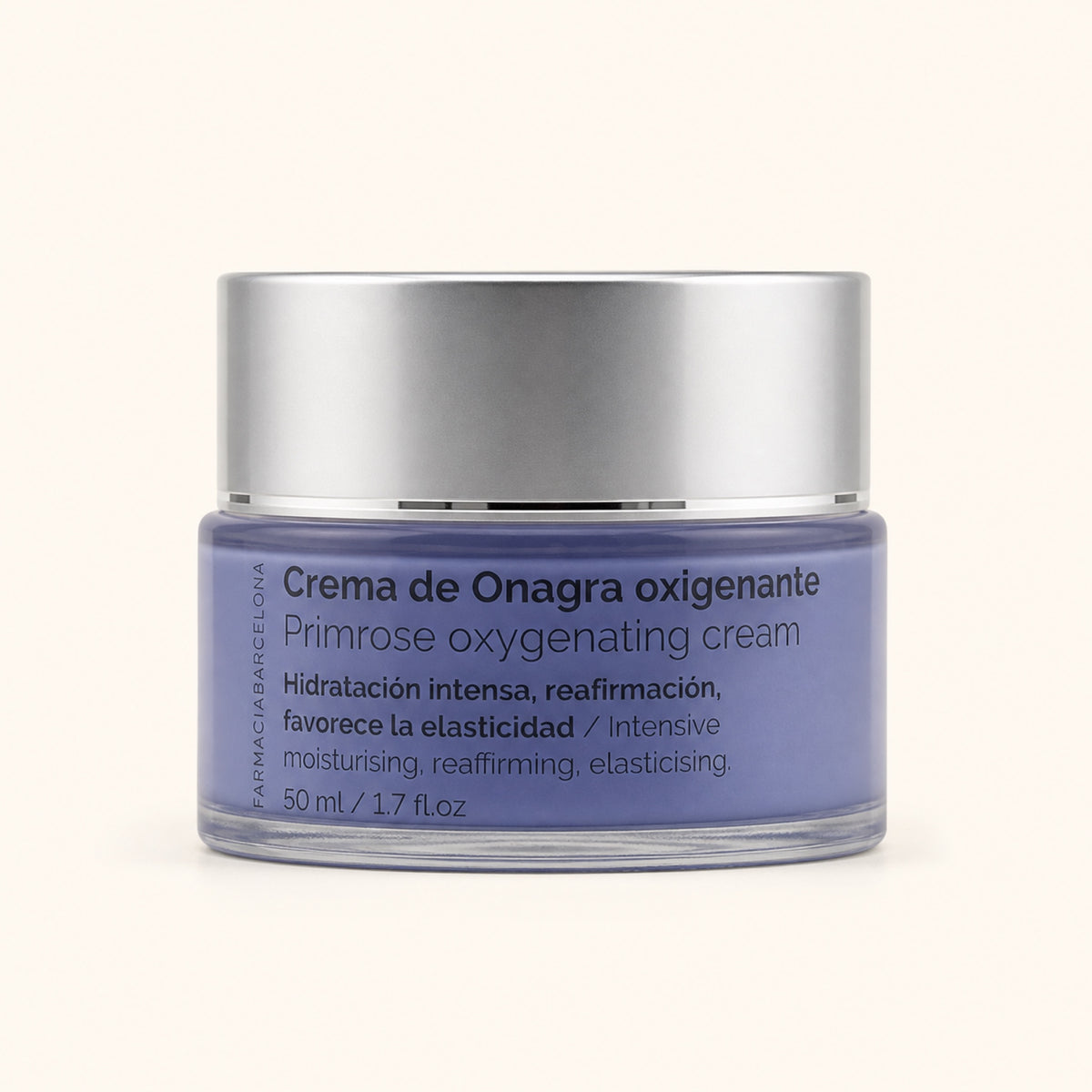 Crema Oxigenante Onagra 50 ml. Vista frontal del producto.
