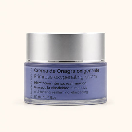 Crema Oxigenante Onagra 50 ml. Vista frontal del producto.