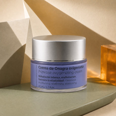 Crema Oxigenante Onagra 50 ml. Imagen editorial del producto.