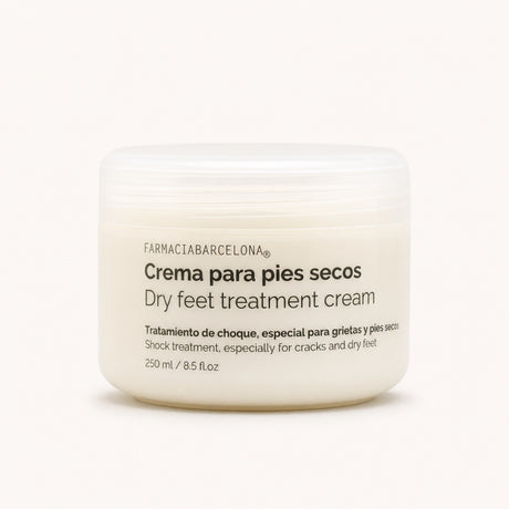 Crema Pies Secos 250 ml. Vista frontal del producto.