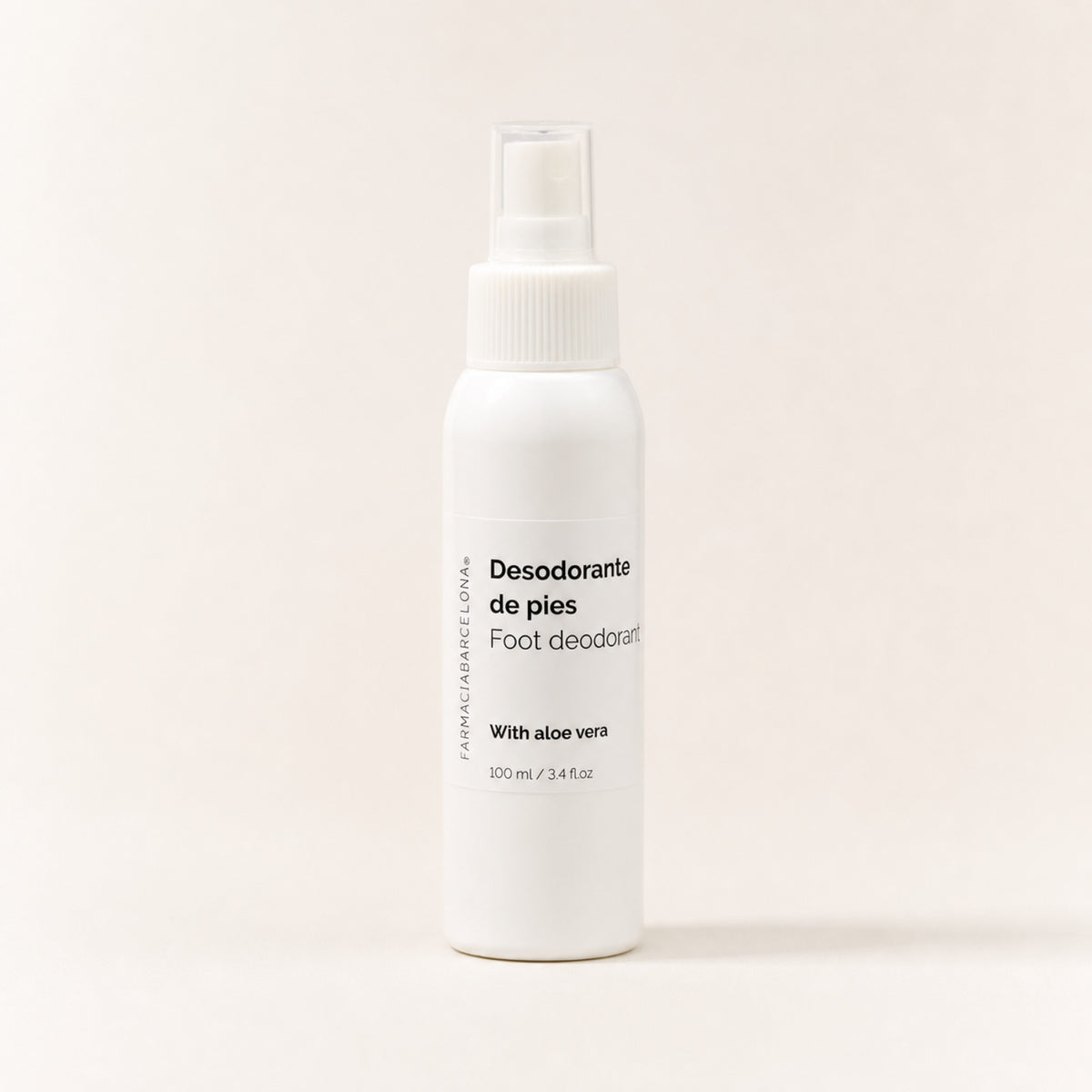Desodorante Pies Antibacteriano 100 ml. Vista frontal del producto.