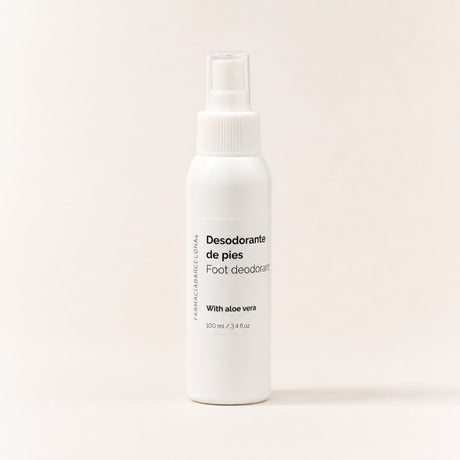 Desodorante Pies Antibacteriano 100 ml. Vista frontal del producto.