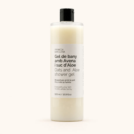Gel Baño Avena. Vista frontal del producto.