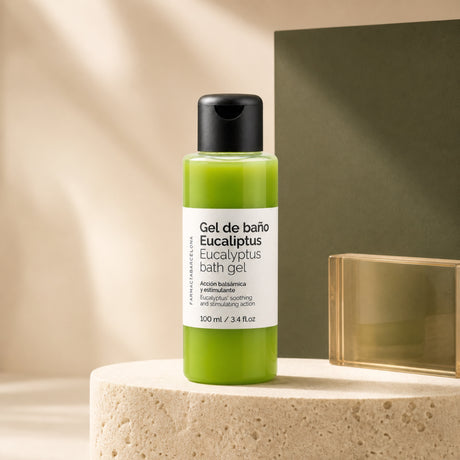 Gel Eucaliptus. Imagen editorial del producto.