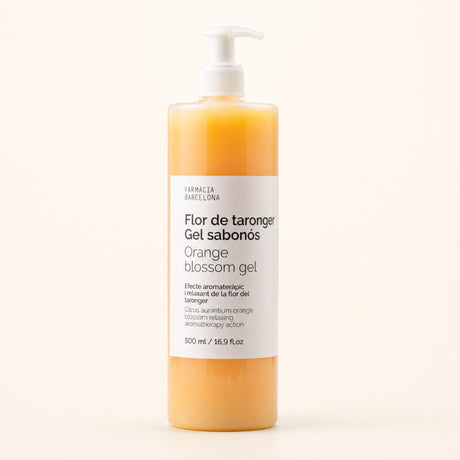 Gel Flor de Azahar 500 ml. Vista frontal del producto.