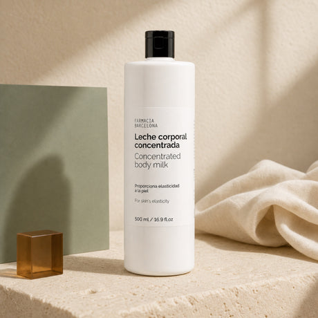 Leche Corporal Concentrada. Imagen editorial del producto.