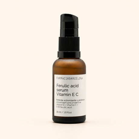 Sérum Ácido Ferúlico 30 ml. Vista frontal del producto.
