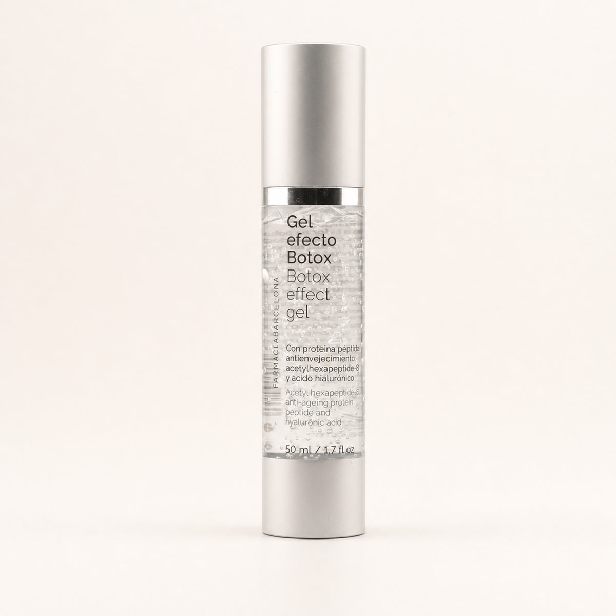 Gel Efecto Botox 50 ml. Vista frontal del producto.