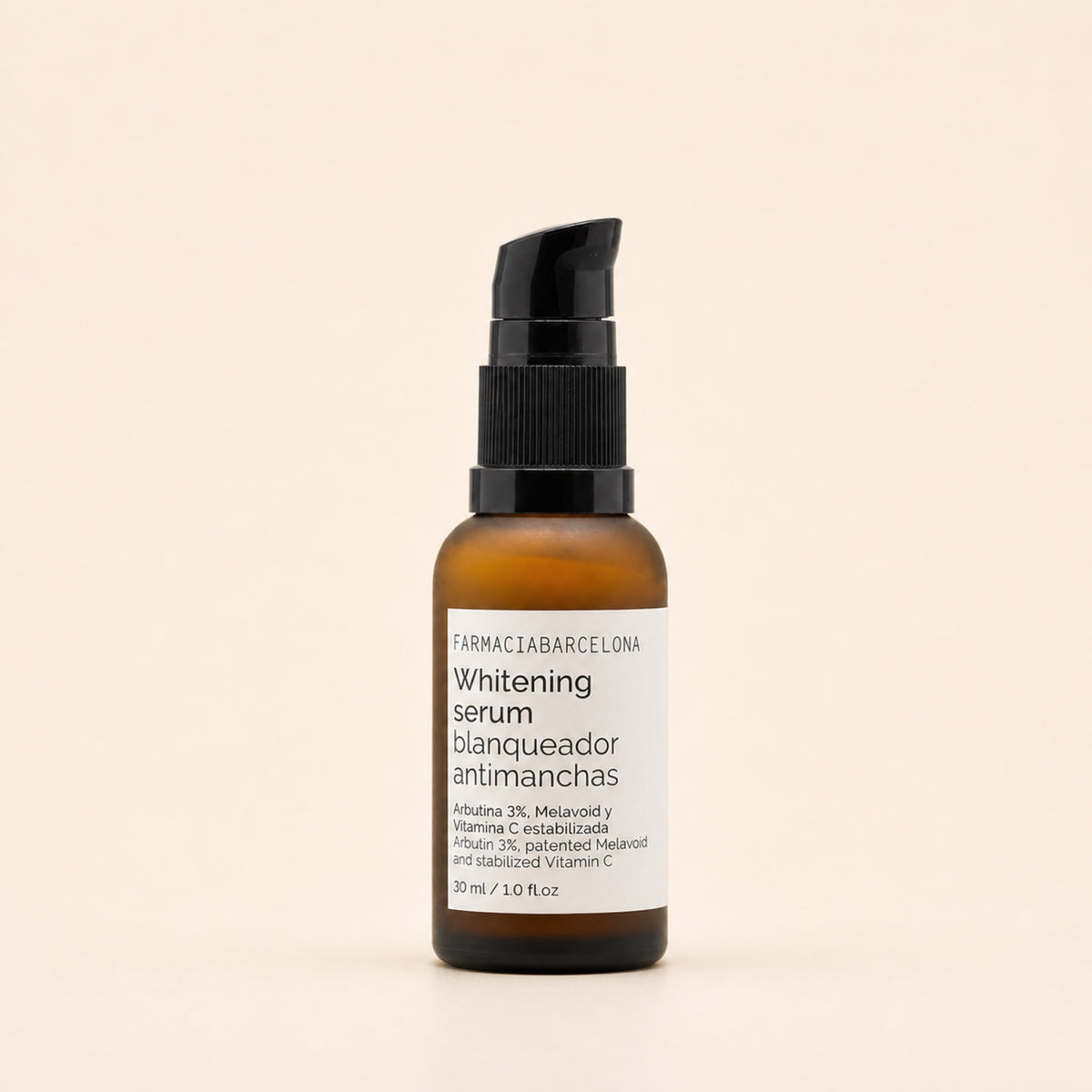 Whitening Sérum Blanqueador 30 ml. Vista frontal del producto.