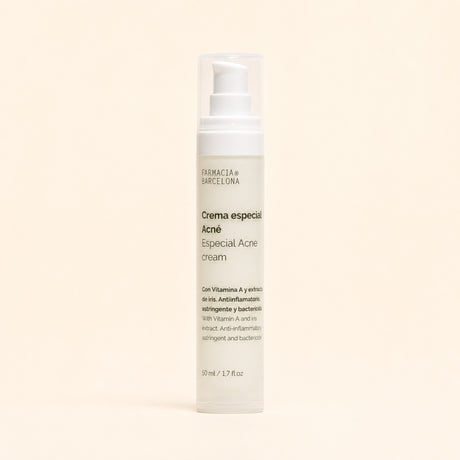 Crema Especial Acné 50 ml. Vista frontal del producto.