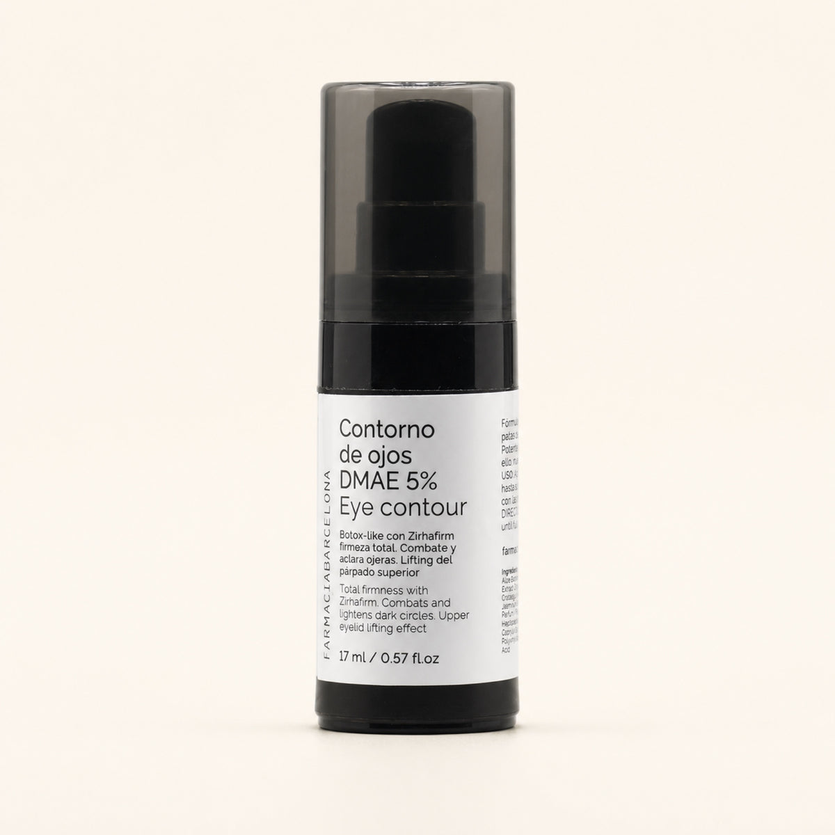 DMAE 5% Contorno de Ojos 17 ml. Vista frontal del producto.