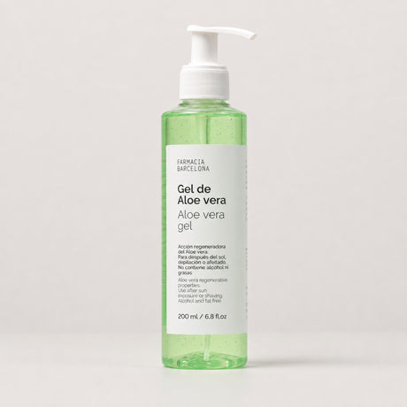 Gel Aloe. Vista frontal del producto.