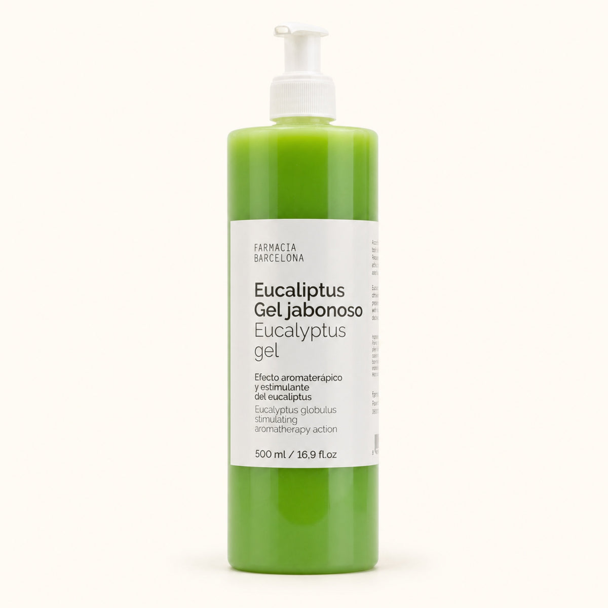 Gel Eucaliptus. Vista frontal del producto.