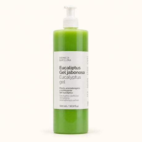 Gel Eucaliptus. Vista frontal del producto.