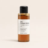 Gel Ginkgo Biloba. Vista frontal del producto.