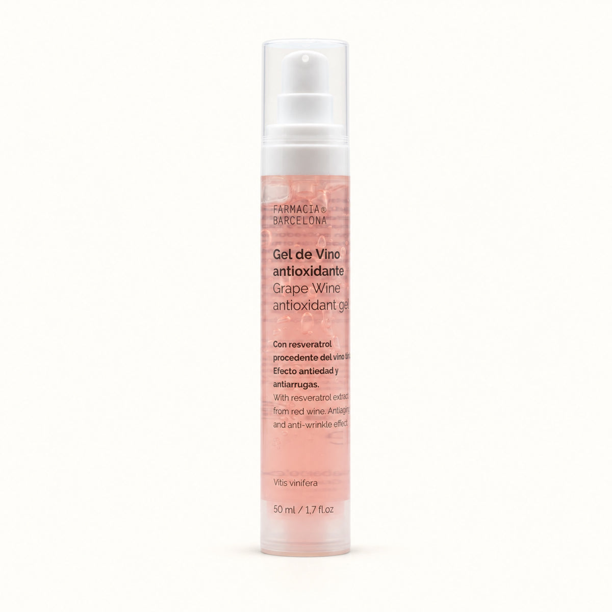 Gel Vino 50 ml. Vista frontal del producto.