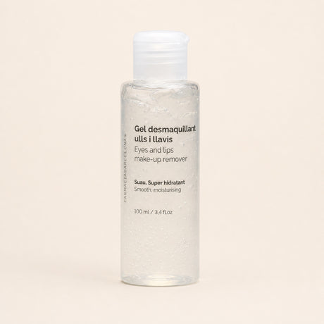 Gel Desmaquillante Ojos y Labios 100 ml. Vista frontal del producto.