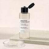 Gel Jabonoso Facial Orquídea. Detalle de apertura y textura del producto.