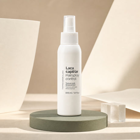 Laca Capilar sin Perfume 100 ml. Imagen editorial del producto.