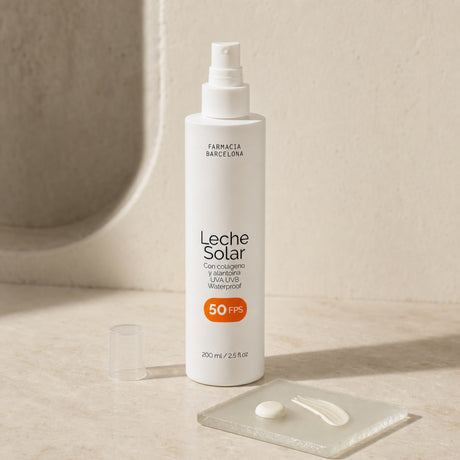 Leche Solar FPS 50 de 200 ml con dispensador y textura