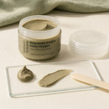 Mascarilla Argila Detox Oxygen 50 ml. Detalle de apertura y textura del producto.