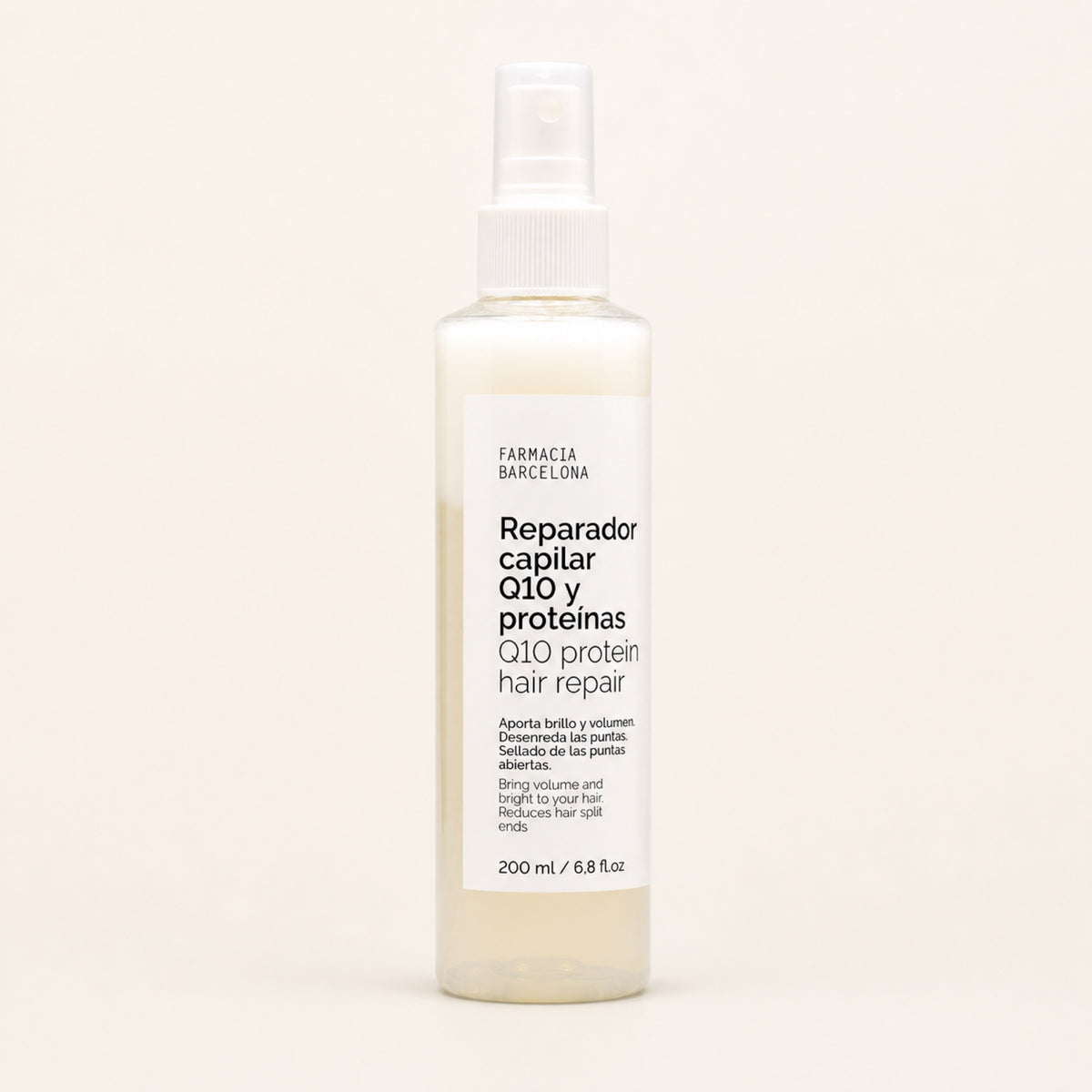 Spray Q10 Bi-Phase 200 ml. Vista frontal del producto.