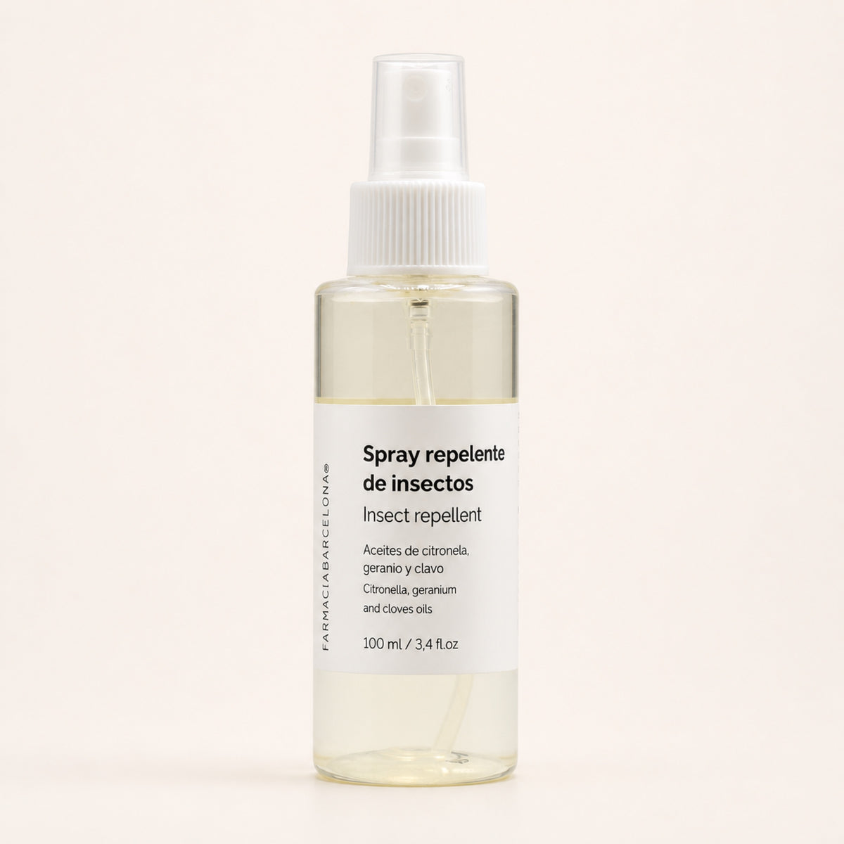 Repelente Insectos 100 ml. Vista frontal del producto.