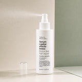 Sérum Capilar Botox 150 ml Spray. Detalle de apertura y textura del producto.