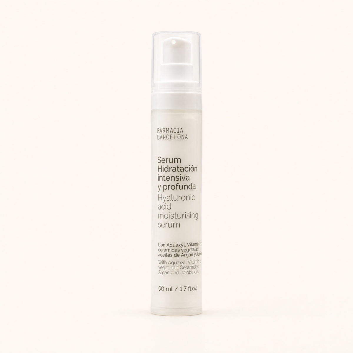 Sérum Hidratación Intensiva 50 ml. Vista frontal del producto.