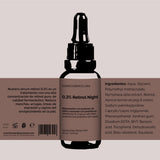 0.3% Retinol Night Ingredientes